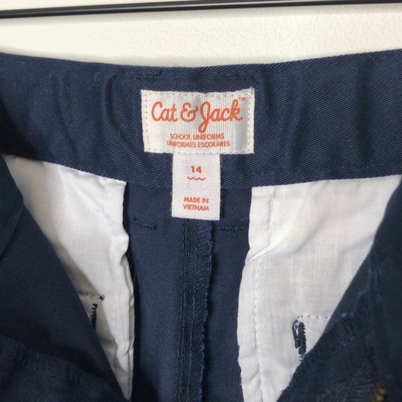NWOT Cat & Jack Navy Uniform Khaki Pants Size 14 - Picture 5 of 5
